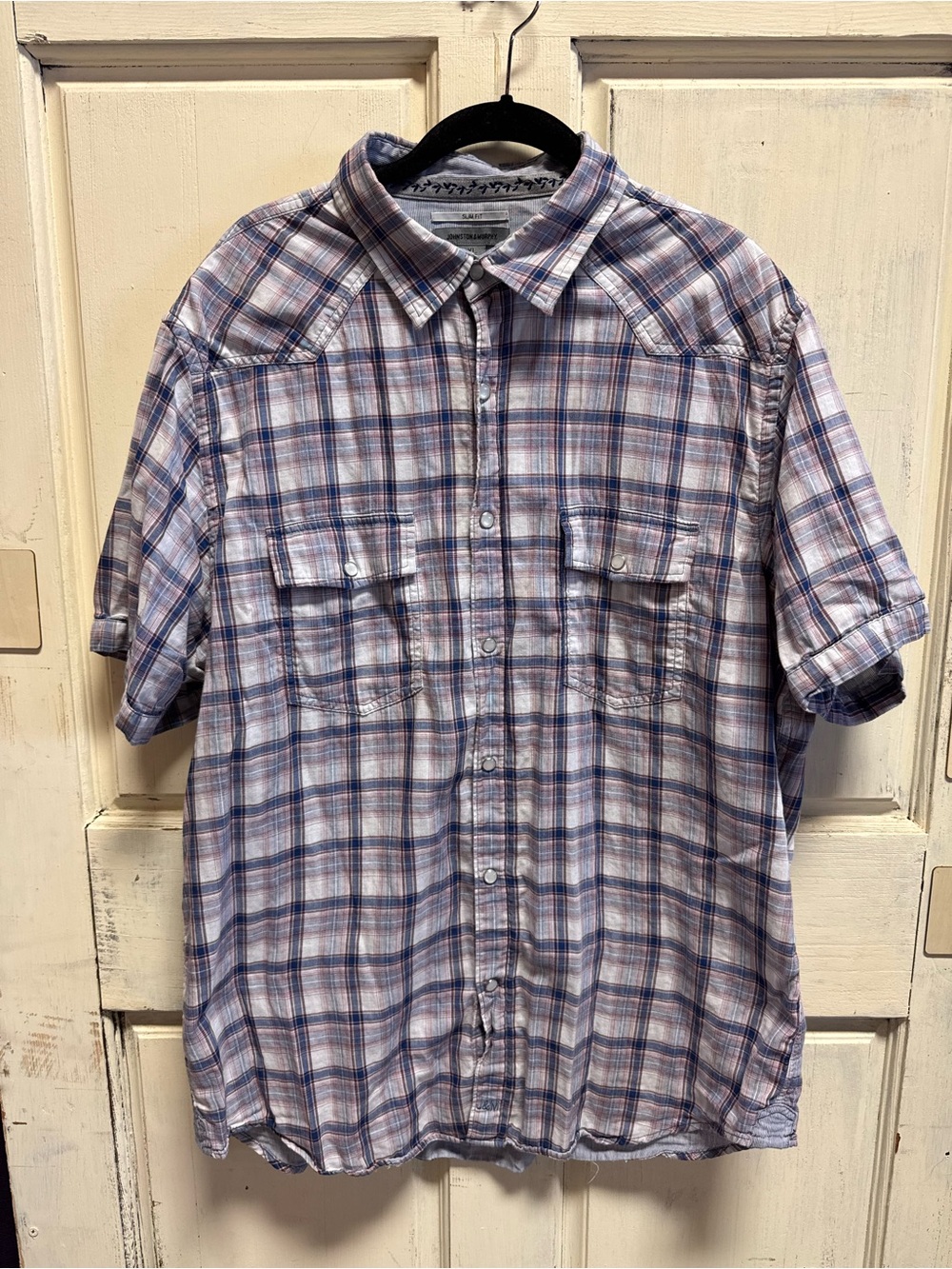 Men’s Johnston & Murphy Short Sleeve Button-Down Shirt